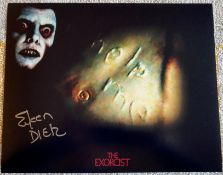 Eileen Dietz signed 10 x 8 inch colour scary photo from The Exorcist. Good Condition. All autographs