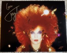 Music Toyah signed 10 x 8 inch colour photo with huge red hair. Good Condition. All autographs