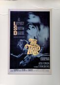 The Trip Starring Peter Fonda Colour Magazine Cutting Attached to Board, Further Attached to Card.