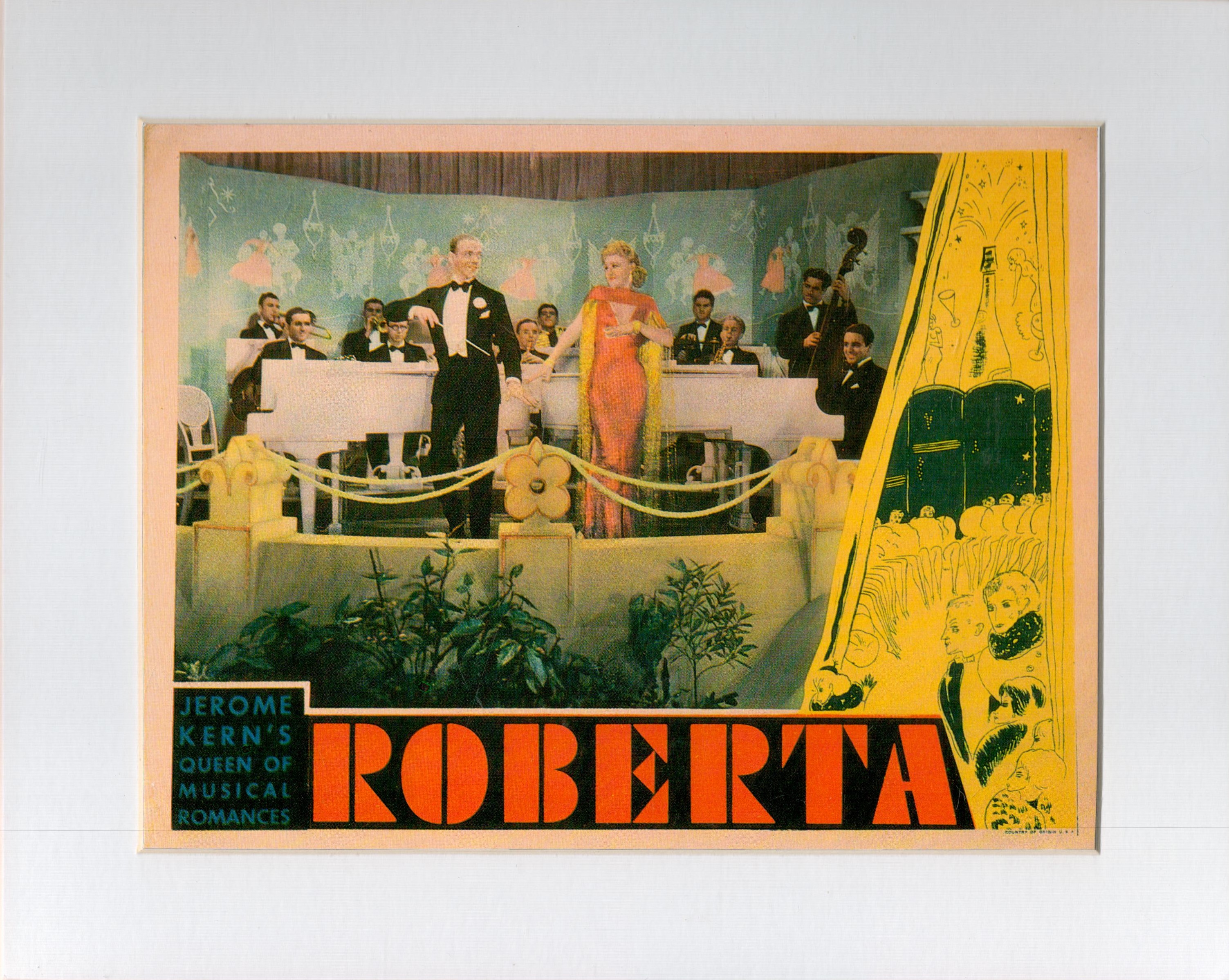 Roberta Colour Magazine Cutting, Attached to Board, Further attached to Card. Measures 10 x 8 inches