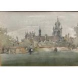 Bernard Philip Batchelor RWS (1924-2012) Christ Church College, Oxford, signed and dated 1964,