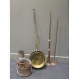 A quantity of miscellaneous copper jam pans and pots (qty)