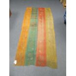 8 Egyptian embroidered curtains or hangings, decorated with vases of flowers/leavesCondition report: