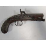 A 19th century percussion cap pocket pistol by Sutherland