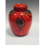 A large modern Poole pottery jar and coverCondition report: Overall good condition. Slight