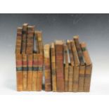 Various leather books - many statutes - as bindings