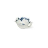 An 18th century Worcester blue and white pickle dish, circa 1755,