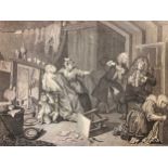 After William Hogarth, a collection of six engravings, to include four engraved by Thomas Cook,