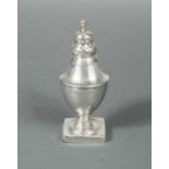 A George III silver spice caster, 2.8ozt