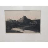 William Reinson (1893-1938), Ben Lomand, signed 'W Reinson' (lower right), etching on paper, 16 x