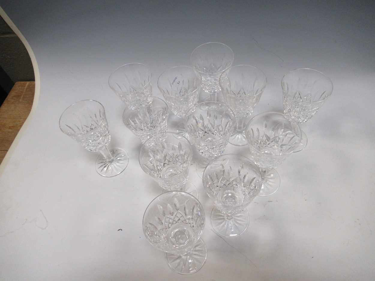 A set of thirteen Waterford Crystal wine glassesCondition report: Minor chipping and surface - Image 2 of 7