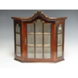 A miniature Dutch wall cabinet, 50 x 51 x 13cm