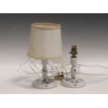 A pair of Herend candlesticks, as lamps, 22cm high (without shade) (2)Condition report: Markings and