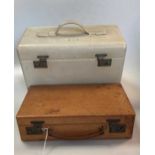Two jewellery boxes containing a large amount of costume jewellery and a collection of silver