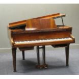 A baby grand piano by Rogers London, 97 x 138 x 132cmCondition report: See images