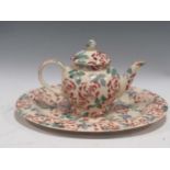 Emma Bridgewater, a large serving platter 41 x 34.5cm and a teapot 18cm high, Rose Chintz pattern (