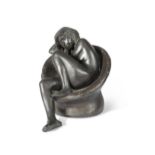 § James Butler RA (British, born 1931), a bronze model of a seated female nude,