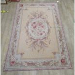 A Savonnerie style floral needle point floor covering, 268 x 172cm