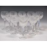 A collection of Waterford glass