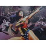 Alex Ross (Alex Ross 1970-), Wonder Woman: Defender of Truth, signed 'Alex Ross' (lower right)