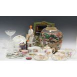 Two doll's teasets,a floral bachelor teaset, and other decorative chinaCondition report: Chinese