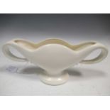 William John Marriner for Fulham Pottery, twin handled form with wavy rim, printed marks10.5 x 23