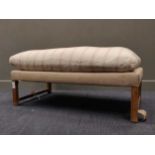 A Christopher Howe 'Gainsborough' stool 50 x 120 x 65cmCondition report: Cushion upholstery with