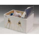 A painted box containing photographs and photo negatives Provenance: The studio of Michael Stennett