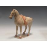 A modern Tang pottery horse, 39cm high