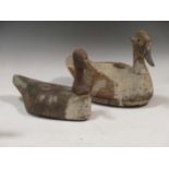 Two antique decoy ducks, Provenance: The studio of Michael Stennett