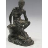 A bronze statue of Hermes, 10cm x 8cm Provenance: The studio of Michael Stennett