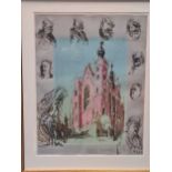 Feliks Topolski RA (British Polish 1907-1989), Inns of Court, signed (lower right), numbered 104/