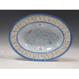 Michael Stennett (British 1946-2020), an oval serving platter, inscribed to the reverse 'First