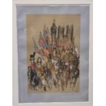 Feliks Topolski RA (British Polish 1907-1989), Royal Wedding, signed (lower right), numbered 12/275,