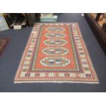 A Caucasian style rug, 241 x 170cm