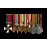 A group of World War II Service medals,