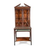 A George III style ‘Chinese Chippendale’ cabinet,