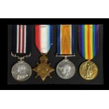 A group of World War I medals,