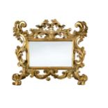 A Florentine giltwood mirror, 19th century,