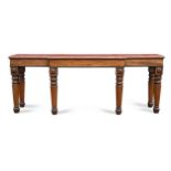 A mahogany breakfront serving table, in the manner of Gillows, early 19th century,