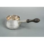 A Queen Anne Britannia silver brandy pan,