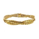 A 9ct gold fancy bracelet,