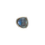 A labradorite dress ring,