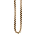 A 9ct gold belcher chain,