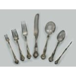 An 82-piece set of American metalwares silver plated cutlery and flatware,