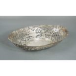 A mid 20th century Dutch metalwares silver bread basket,