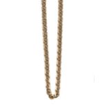 Cropp & Farr - A late 20th century 9ct gold chain,