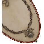 A Georgian style paste necklace,