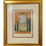 Three Day & Son decorative chromolithographs: Portion of Park Gate, Iron Work, and, Chimney Piece