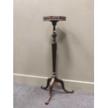 A mahogany torchere in the Chippendale manner, 20th century105cm high